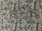 Mehru Block Print Handloom Linen Fabric
